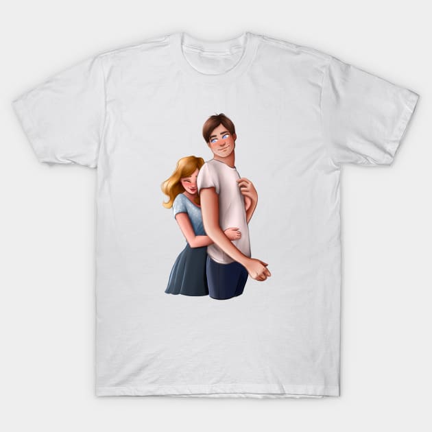 Couple in Love T-Shirt by Nixi